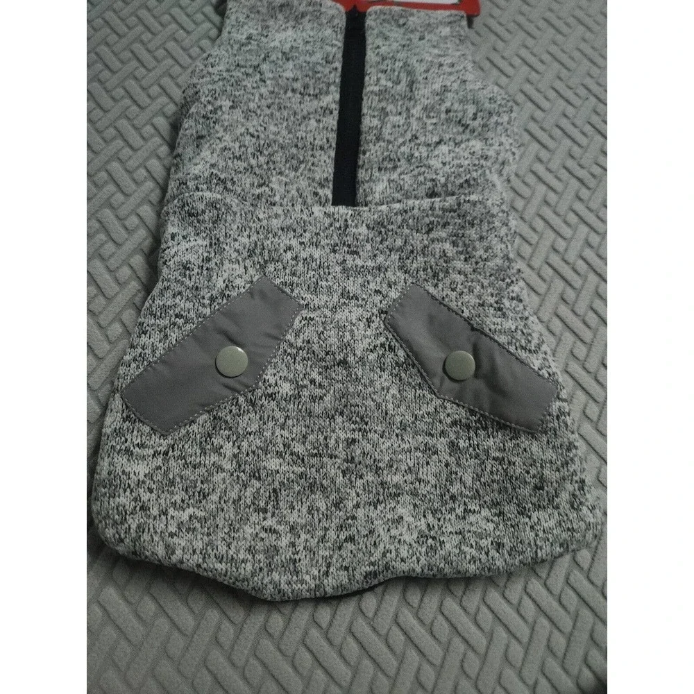 Pet Shoppe dog puppy winter coat‎ size XS SMALL gray and black new 12 - 19 lbs